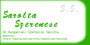 sarolta szerencse business card